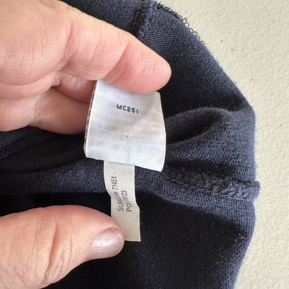 Polo Ralph Lauren Quarter Zip Pullover Sweater Men's 2XL Navy elbow pads - Picture 12 of 12